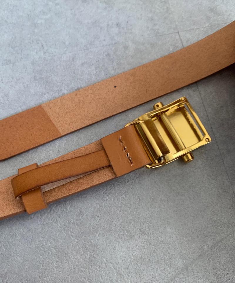 GOLDバックルレザーベルト