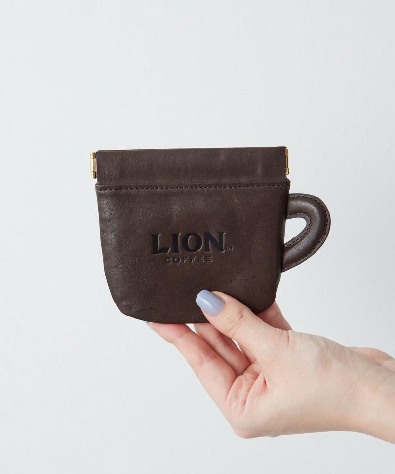LION COFFEE(ライオンコーヒー)コラボ カップ型レザーポーチ