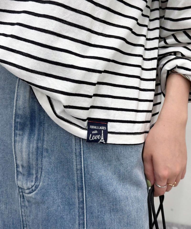 クロップドシアーロンTシャツ