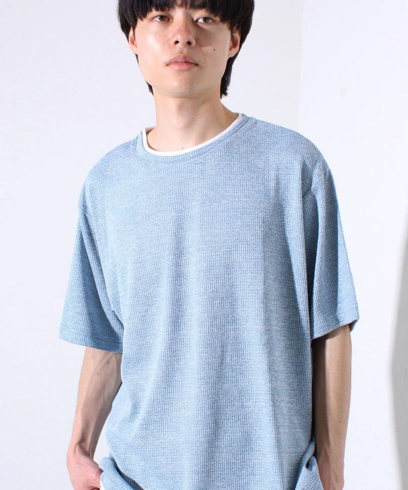 【GLOSTER/グロスター】チェーンサーマル フェイクレイヤードTシャツ