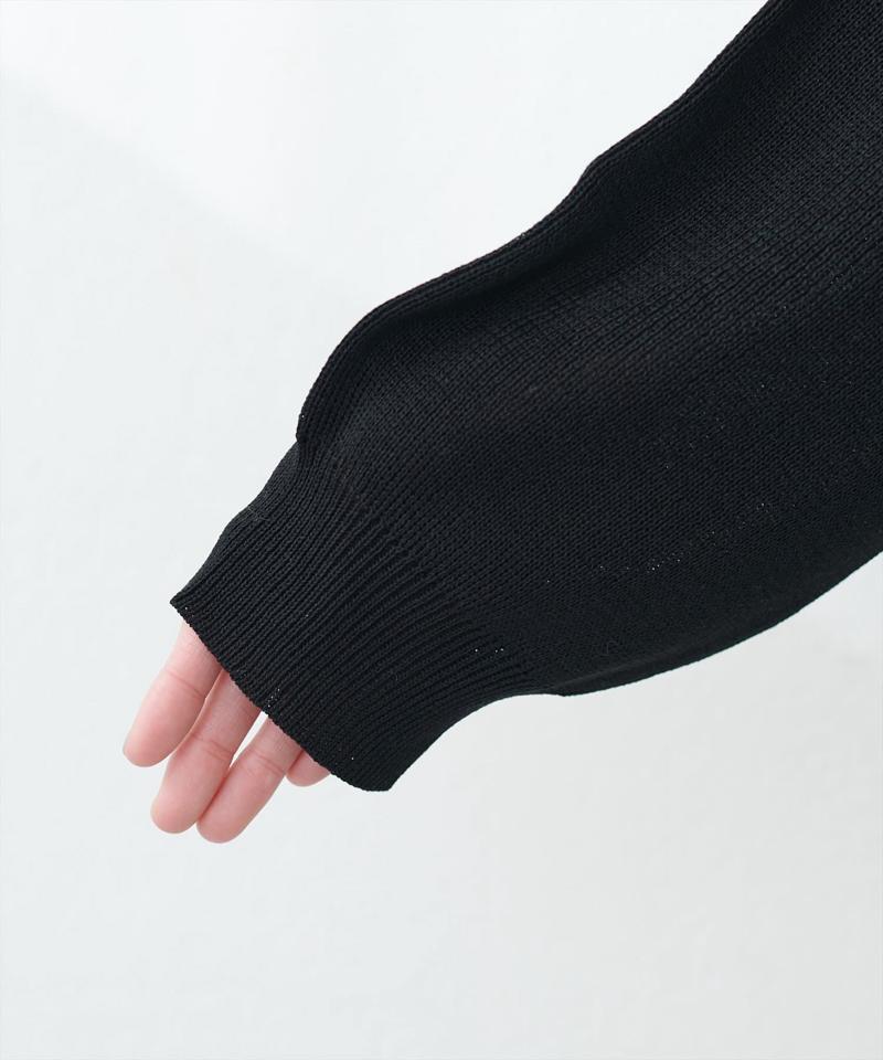 【natural couture】ポケット付きクルーネックカーデ