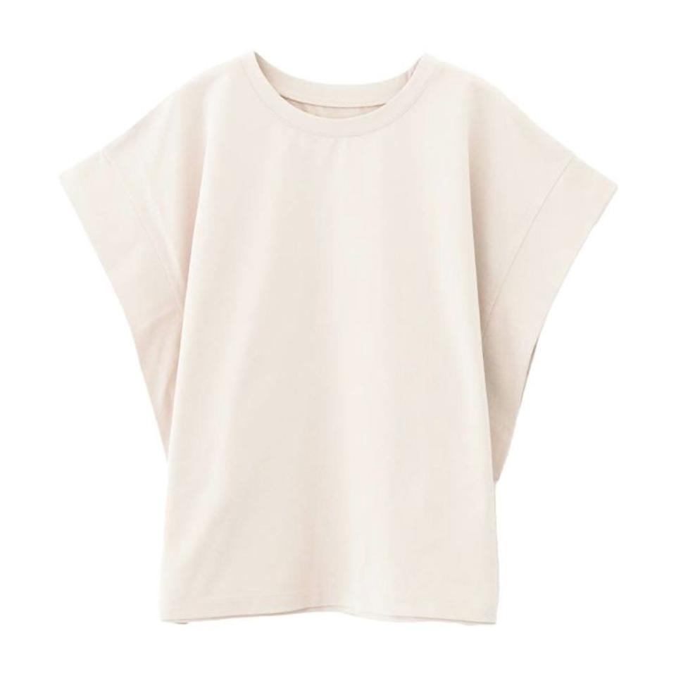 コットンライクフレンチスリーブカットソー  春 夏 秋