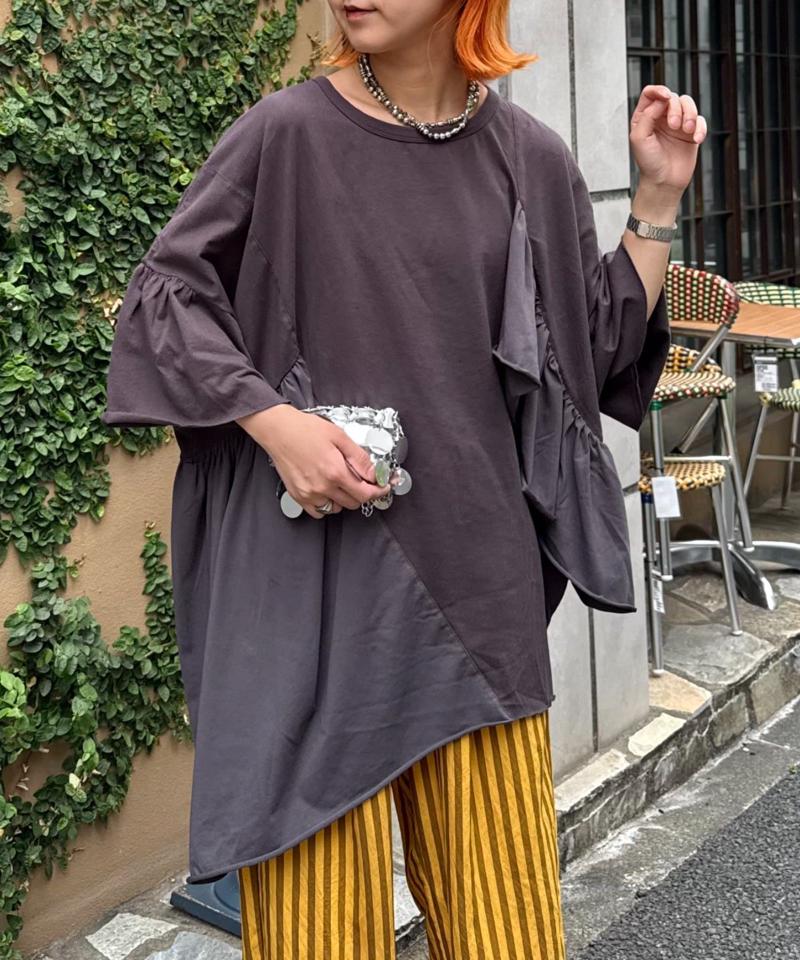 etsintaリメイクフリルオーバーTEE