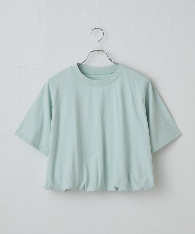 カットバルーン半袖トップス