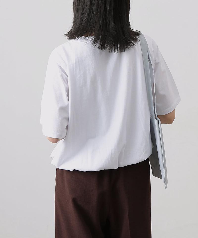 カットバルーン半袖トップス