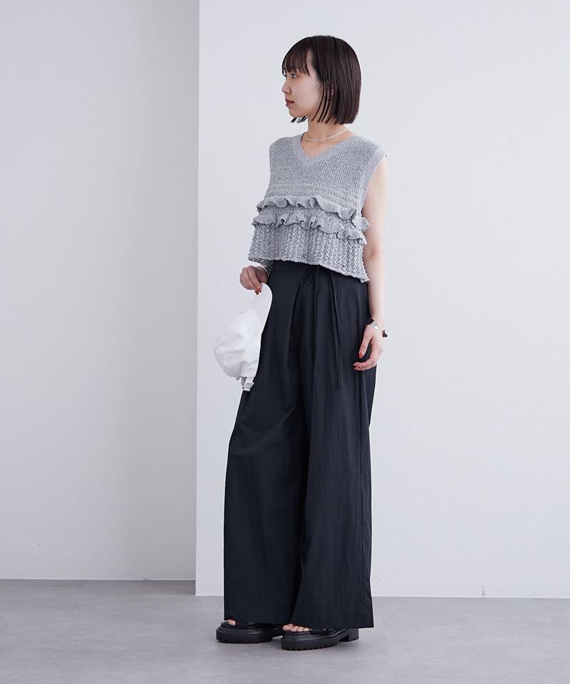 ラップタックワイドパンツ