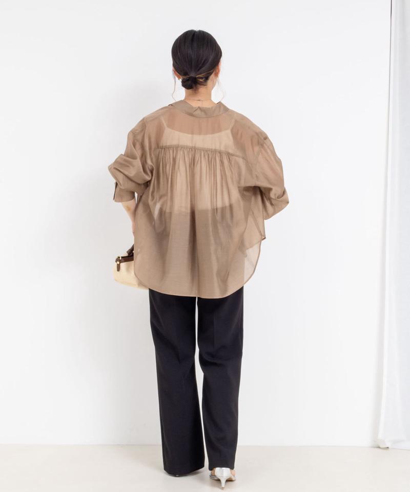 ウォッシャブルハイスペック裾フレアパンツ