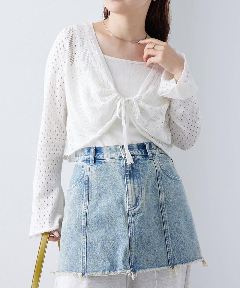 透かしショートボレロ