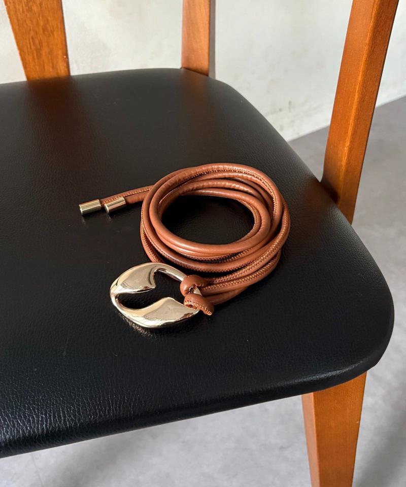 【新色追加】変形バックルコードベルト