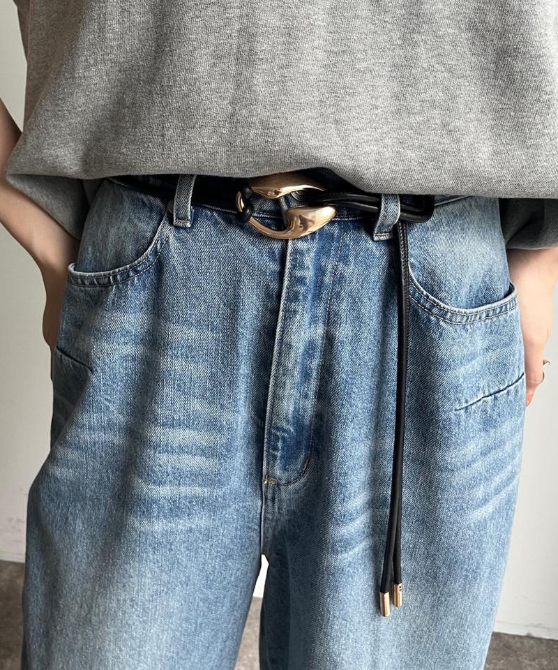 【新色追加】変形バックルコードベルト