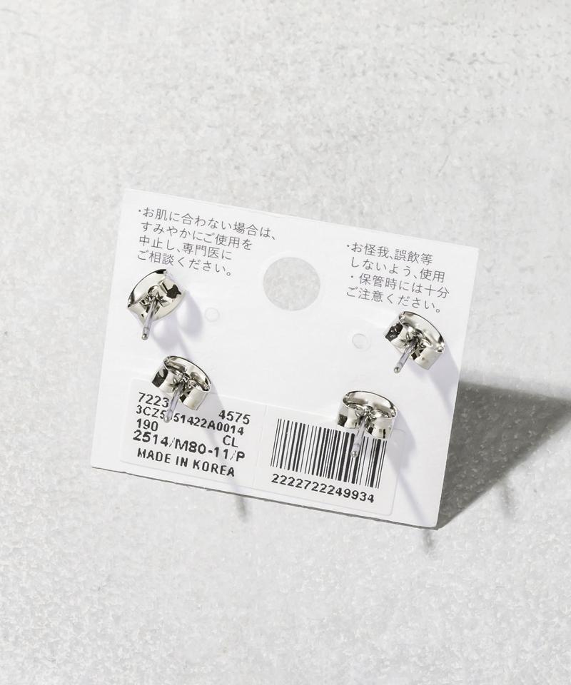 クリアボールピアス4個セット
