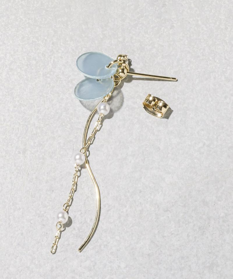 カラーシェルスィングピアス