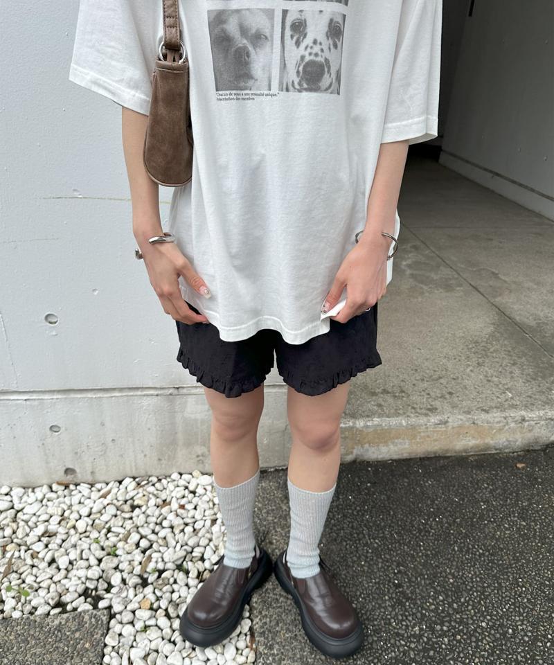 【umm.】フリルレースショートパンツ