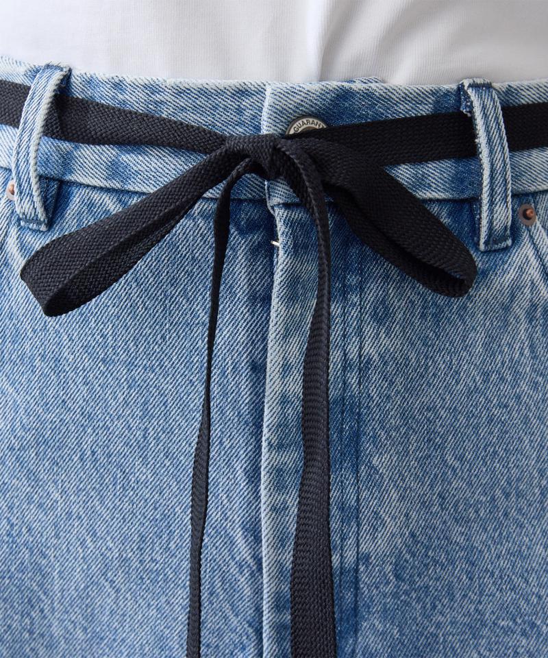 センタープレスデニムパンツ