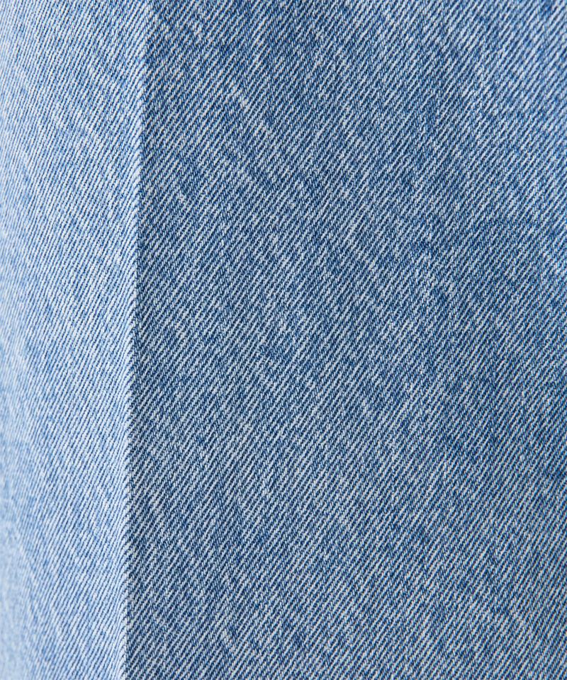 センタープレスデニムパンツ