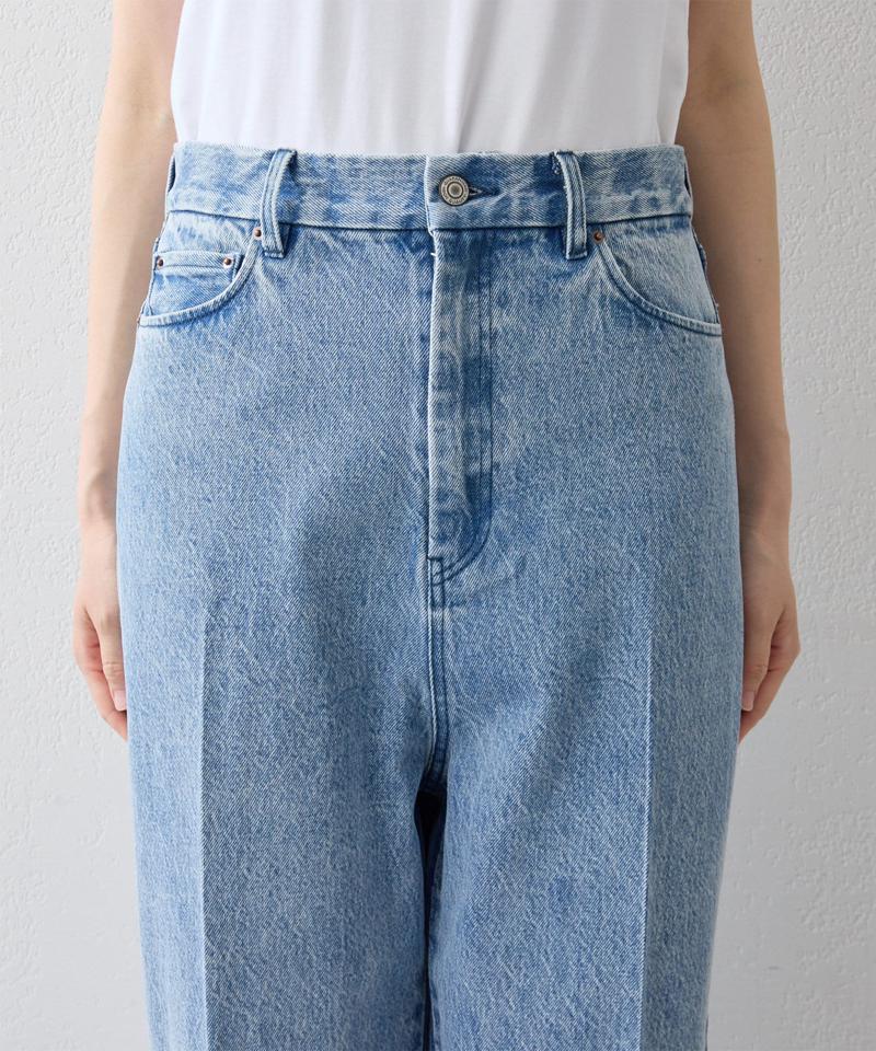 センタープレスデニムパンツ