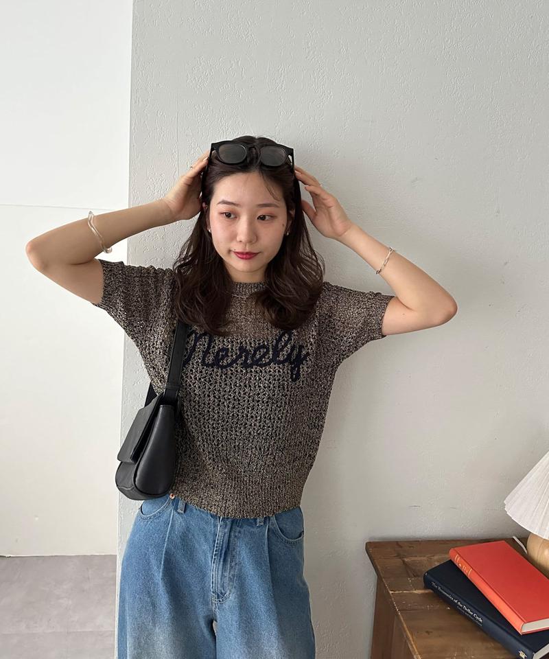 【WEB限定】コード刺繍ロゴプルオーバー