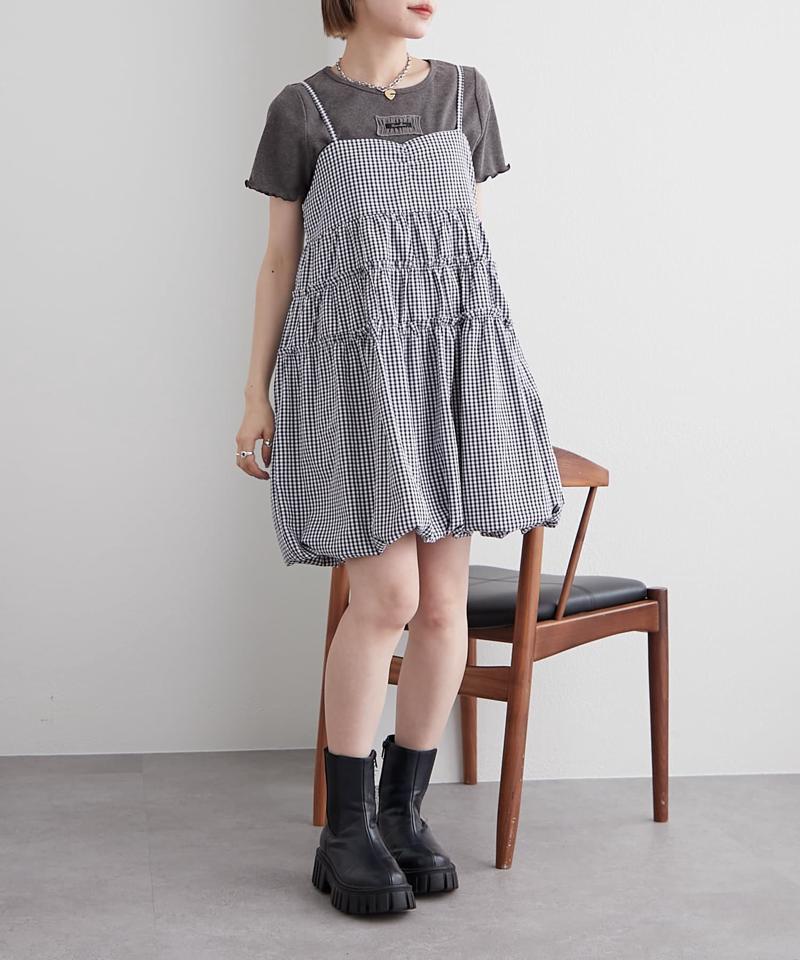 フリルネーム付きリブT