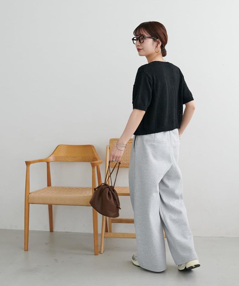 【WEB限定】ポケット付き半袖カーディガン
