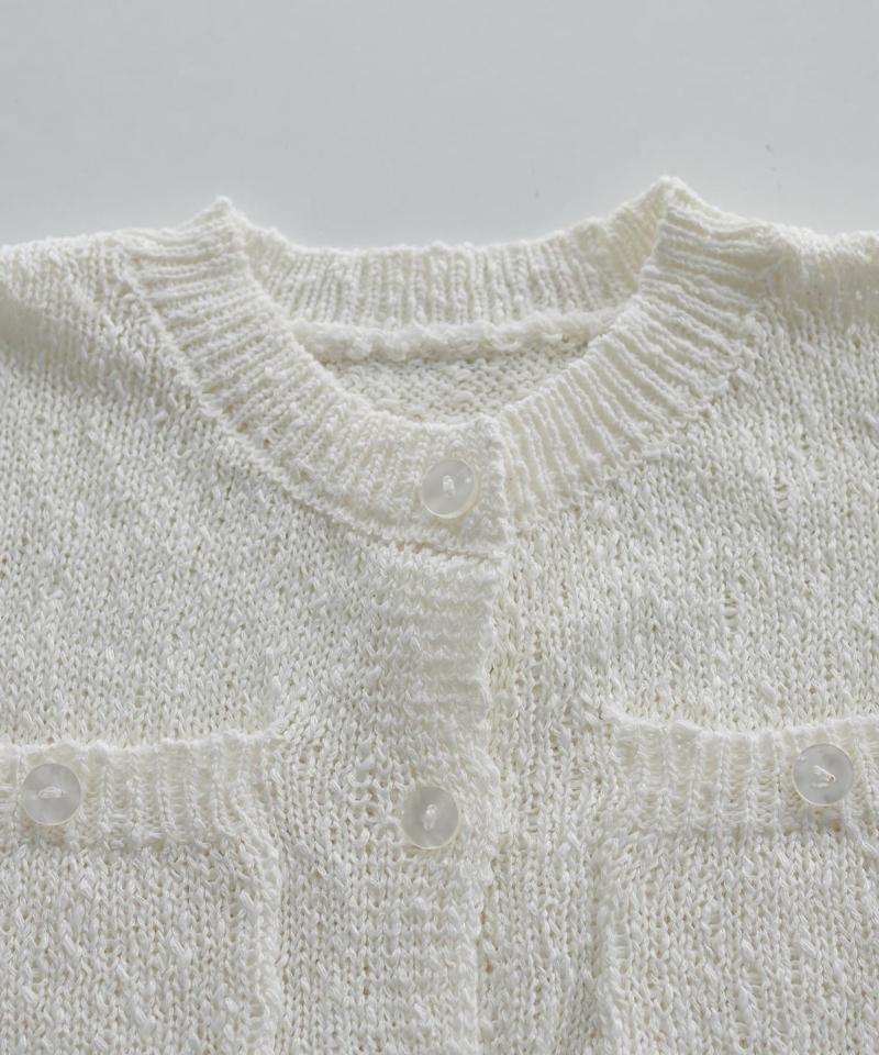 【WEB限定】ポケット付き半袖カーディガン