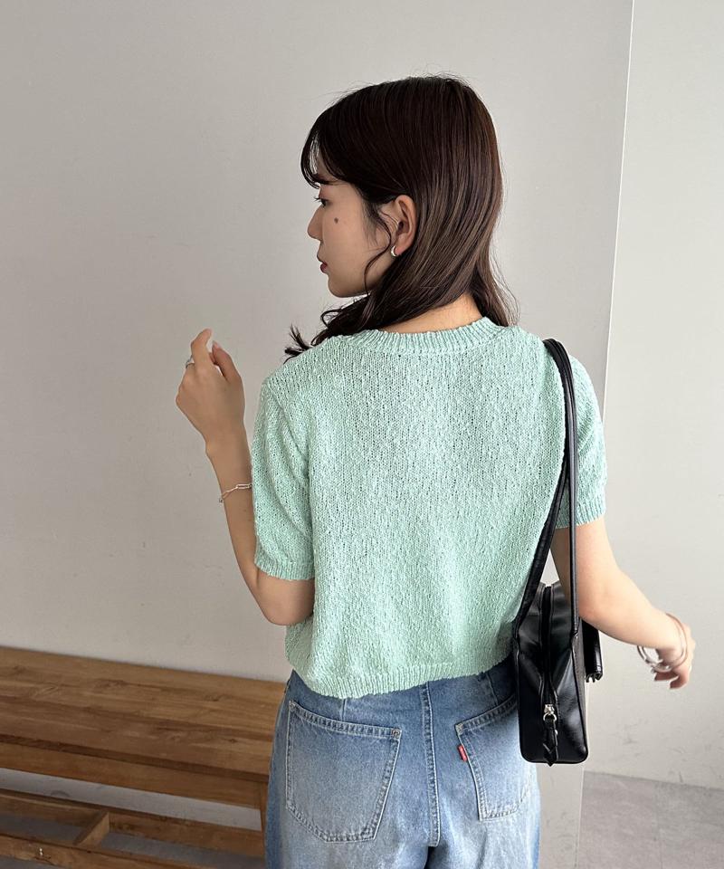 【WEB限定】ポケット付き半袖カーディガン