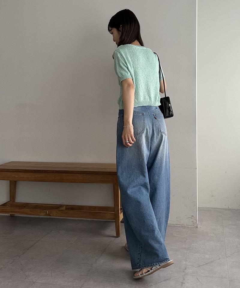 【WEB限定】ポケット付き半袖カーディガン