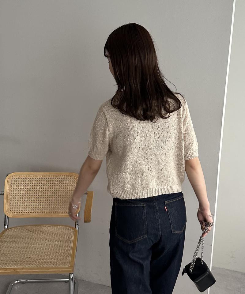 【WEB限定】ポケット付き半袖カーディガン