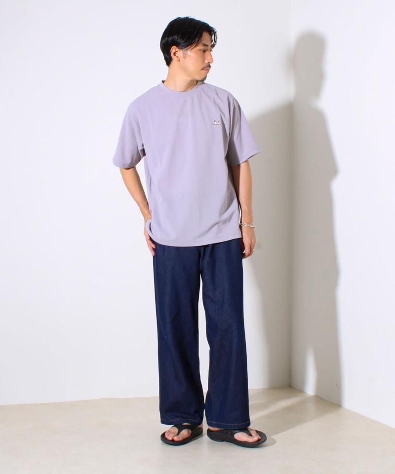 【GLOSTER/グロスター】フレンチブルドッグ刺繍 カットジョーゼットTシャツ