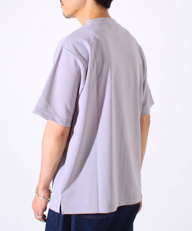 【GLOSTER/グロスター】フレンチブルドッグ刺繍 カットジョーゼットTシャツ