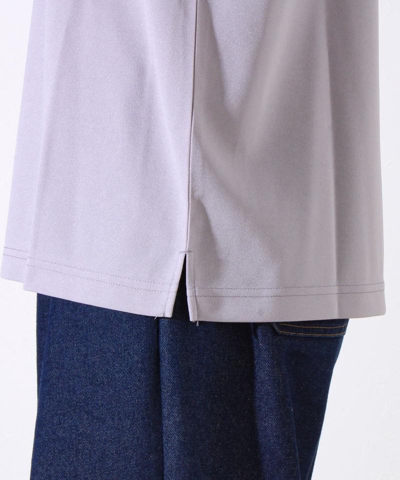 【GLOSTER/グロスター】フレンチブルドッグ刺繍 カットジョーゼットTシャツ
