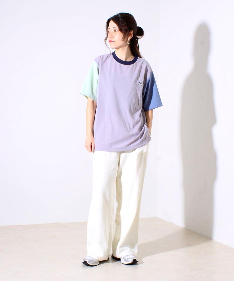 【GLOSTER/グロスター】フレンチブルドッグ刺繍 カットジョーゼットTシャツ