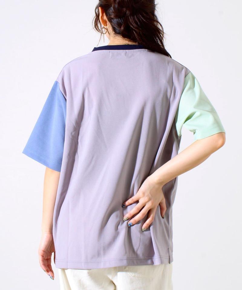 【GLOSTER/グロスター】フレンチブルドッグ刺繍 カットジョーゼットTシャツ