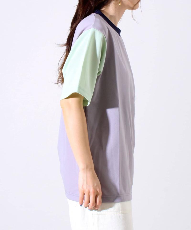 【GLOSTER/グロスター】フレンチブルドッグ刺繍 カットジョーゼットTシャツ