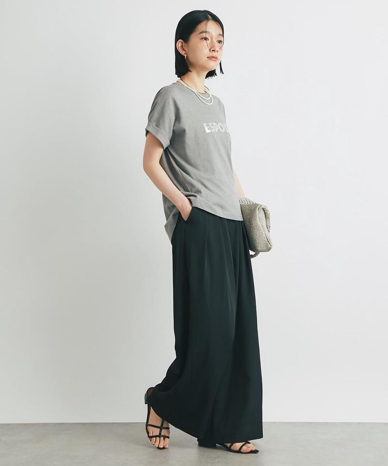 《美シルエット・楽な履き心地》2タックワイドパンツ
