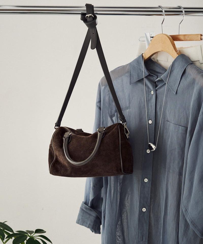 ［WEB限定カラーあり］スエード2WAYミニボストンバッグ