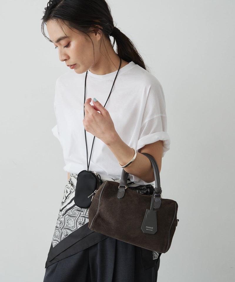 ［WEB限定カラーあり］スエード2WAYミニボストンバッグ