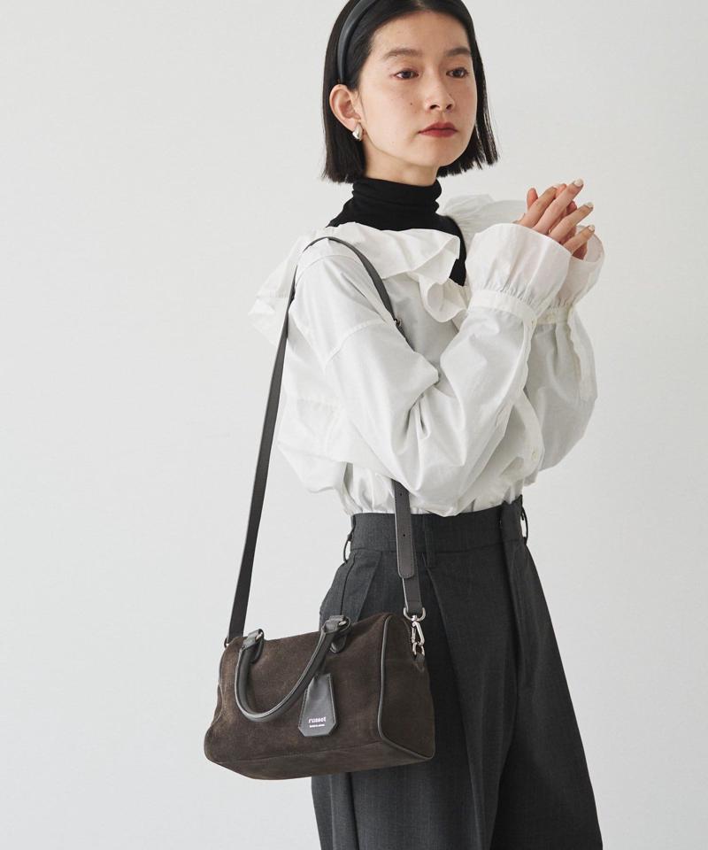 ［WEB限定カラーあり］スエード2WAYミニボストンバッグ