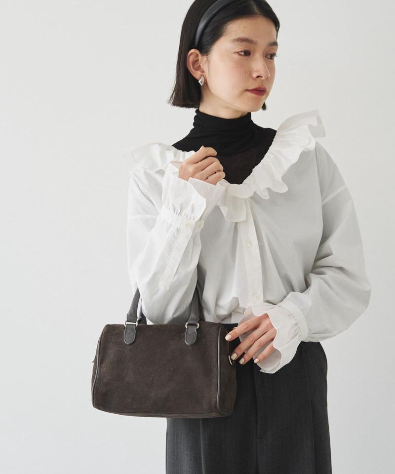 ［WEB限定カラーあり］スエード2WAYミニボストンバッグ