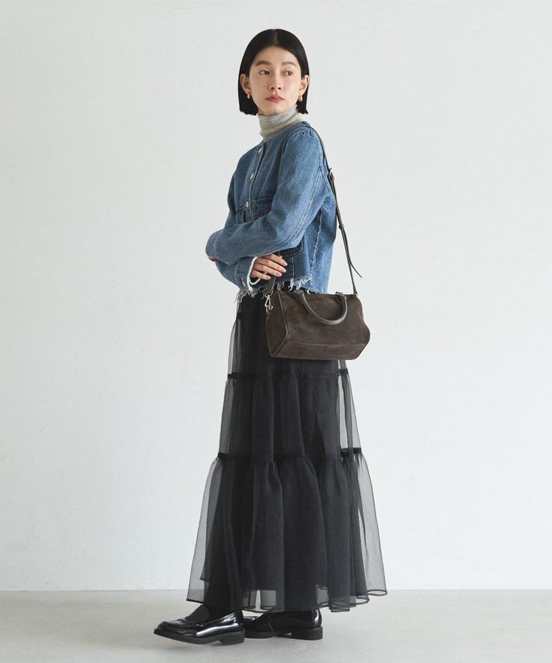 ［WEB限定カラーあり］スエード2WAYミニボストンバッグ