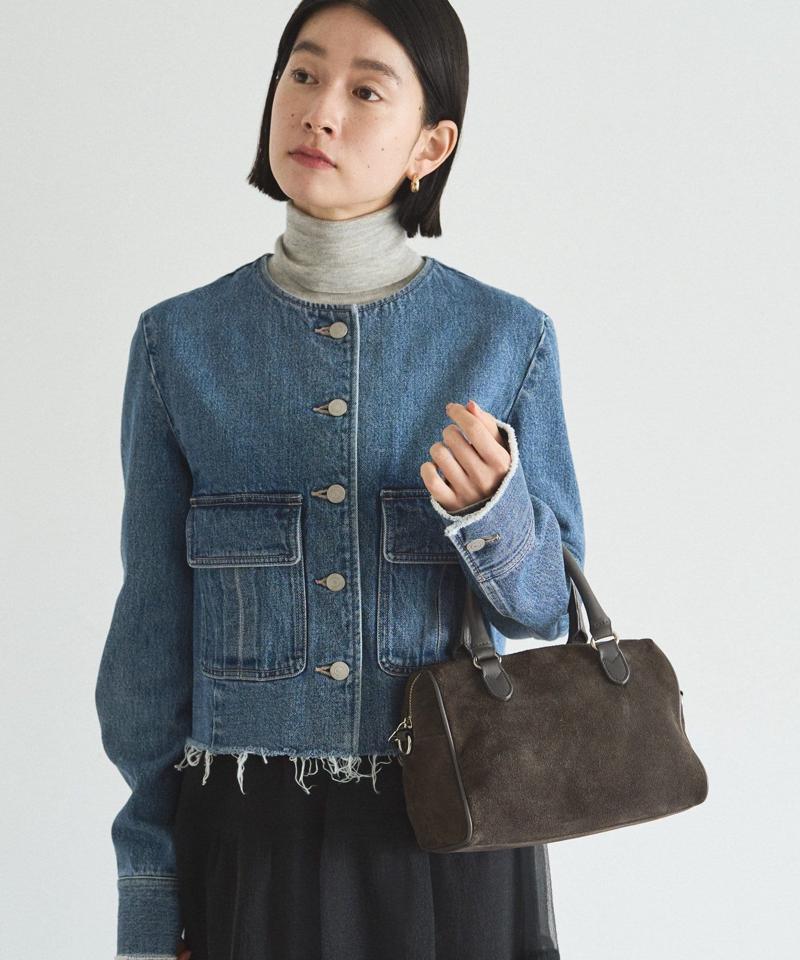 ［WEB限定カラーあり］スエード2WAYミニボストンバッグ