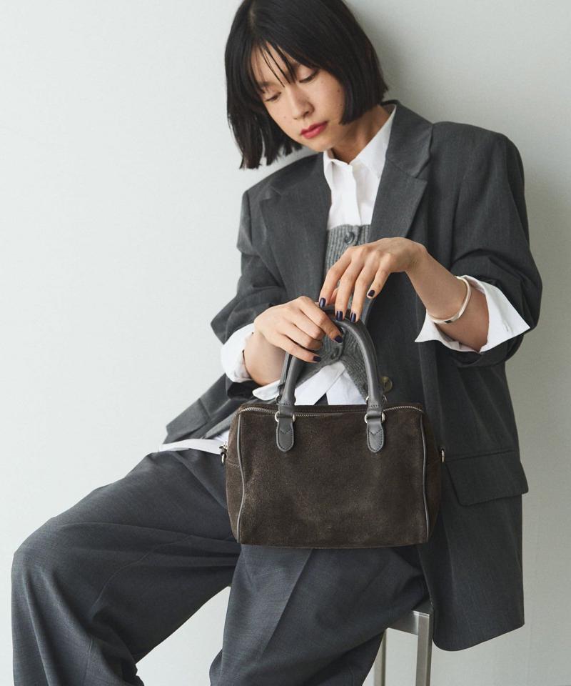 ［WEB限定カラーあり］スエード2WAYミニボストンバッグ