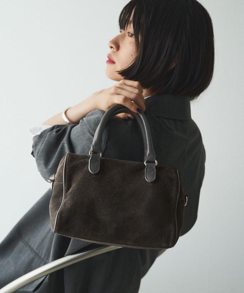 ［WEB限定カラーあり］スエード2WAYミニボストンバッグ
