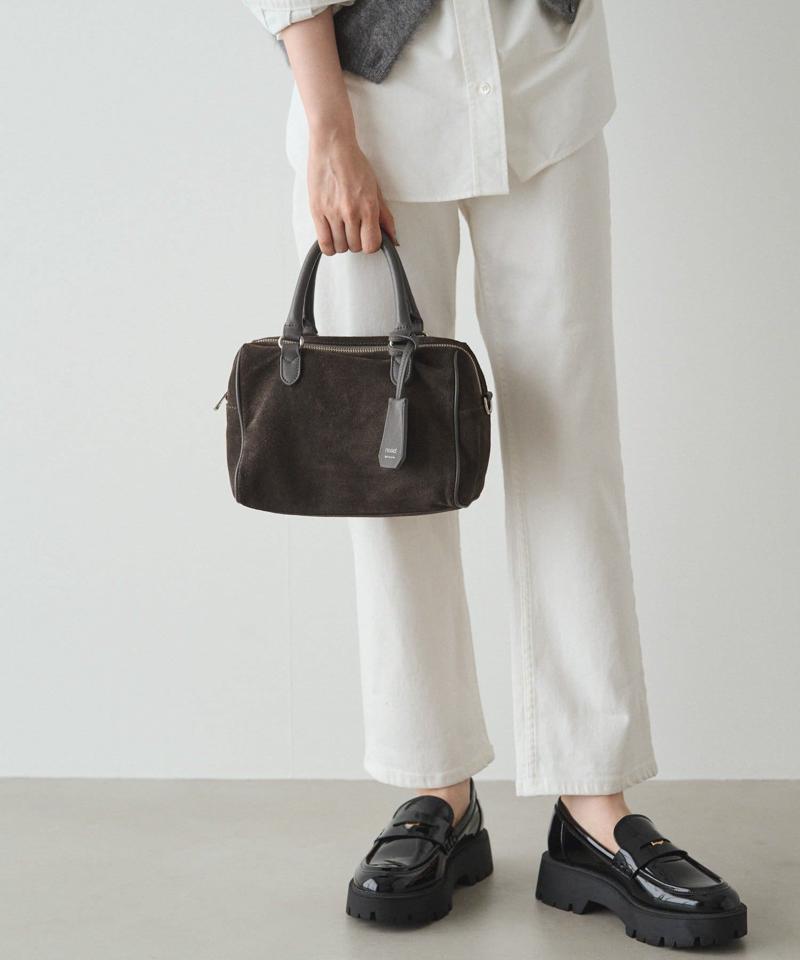 ［WEB限定カラーあり］スエード2WAYミニボストンバッグ