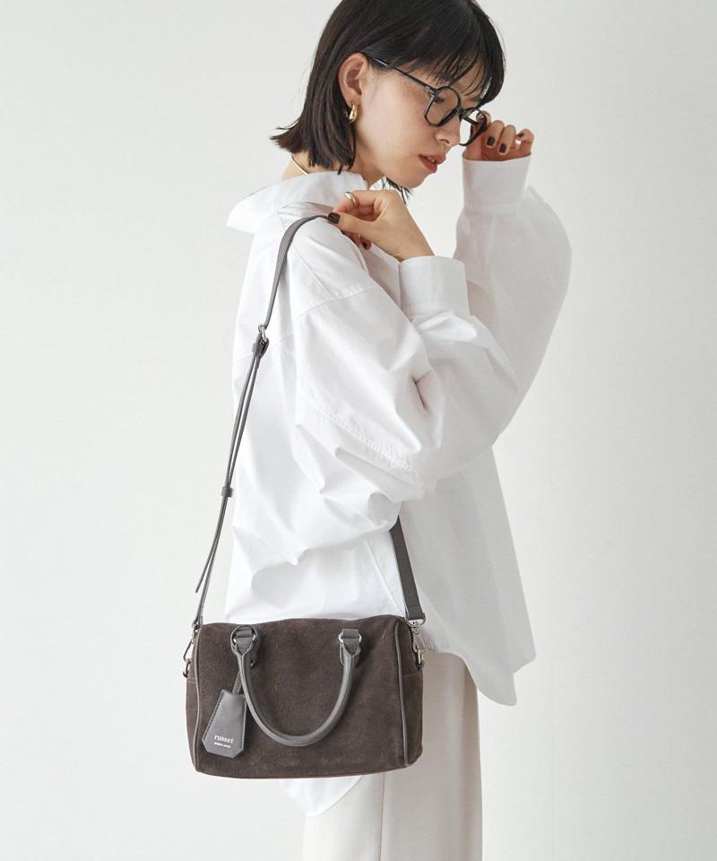 ［WEB限定カラーあり］スエード2WAYミニボストンバッグ
