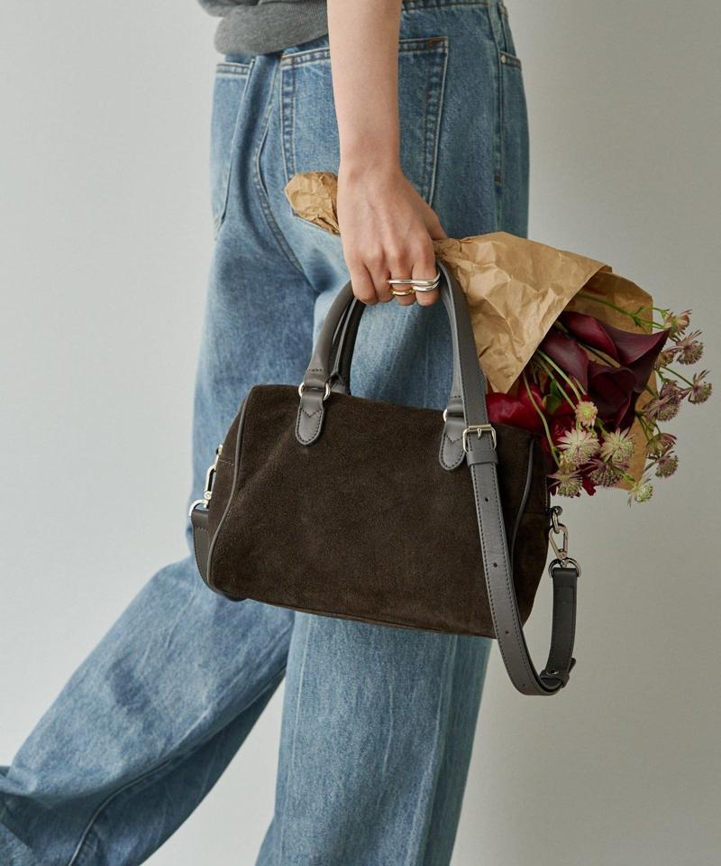 ［WEB限定カラーあり］スエード2WAYミニボストンバッグ