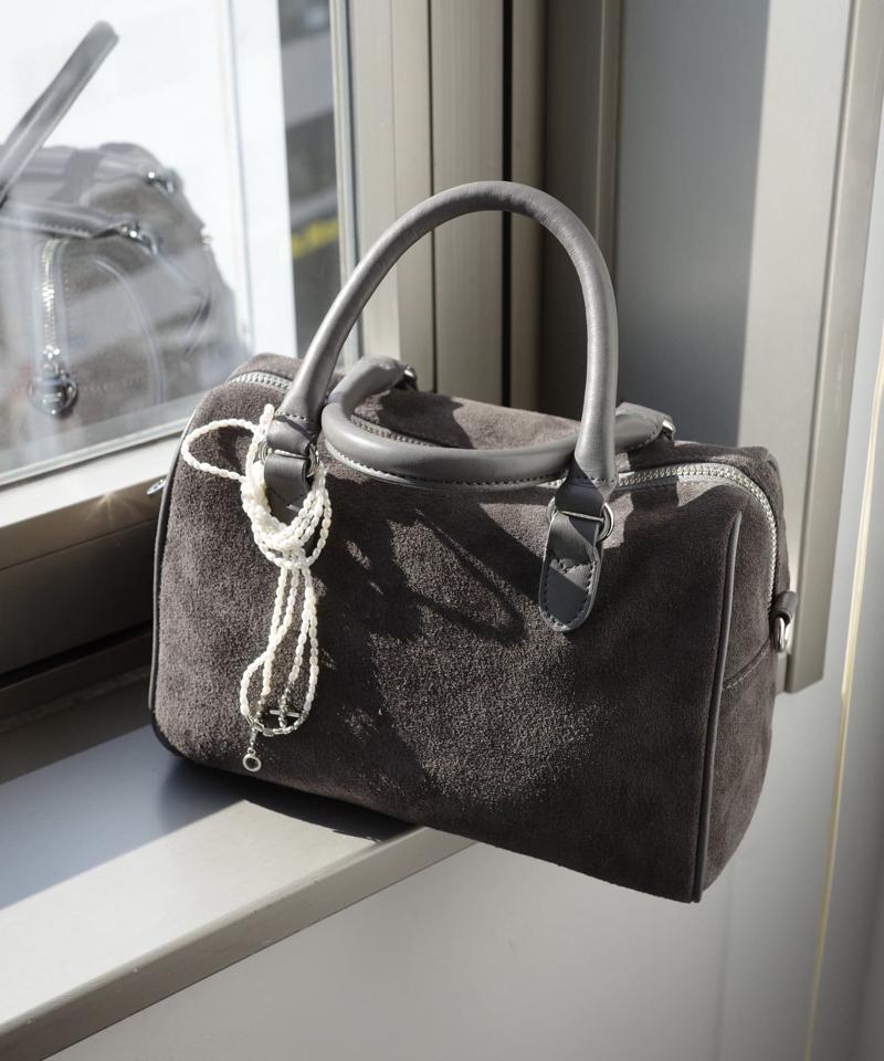 ［WEB限定カラーあり］スエード2WAYミニボストンバッグ