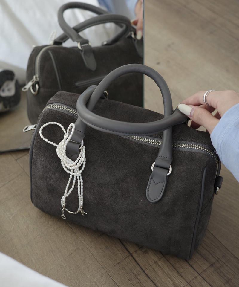 ［WEB限定カラーあり］スエード2WAYミニボストンバッグ