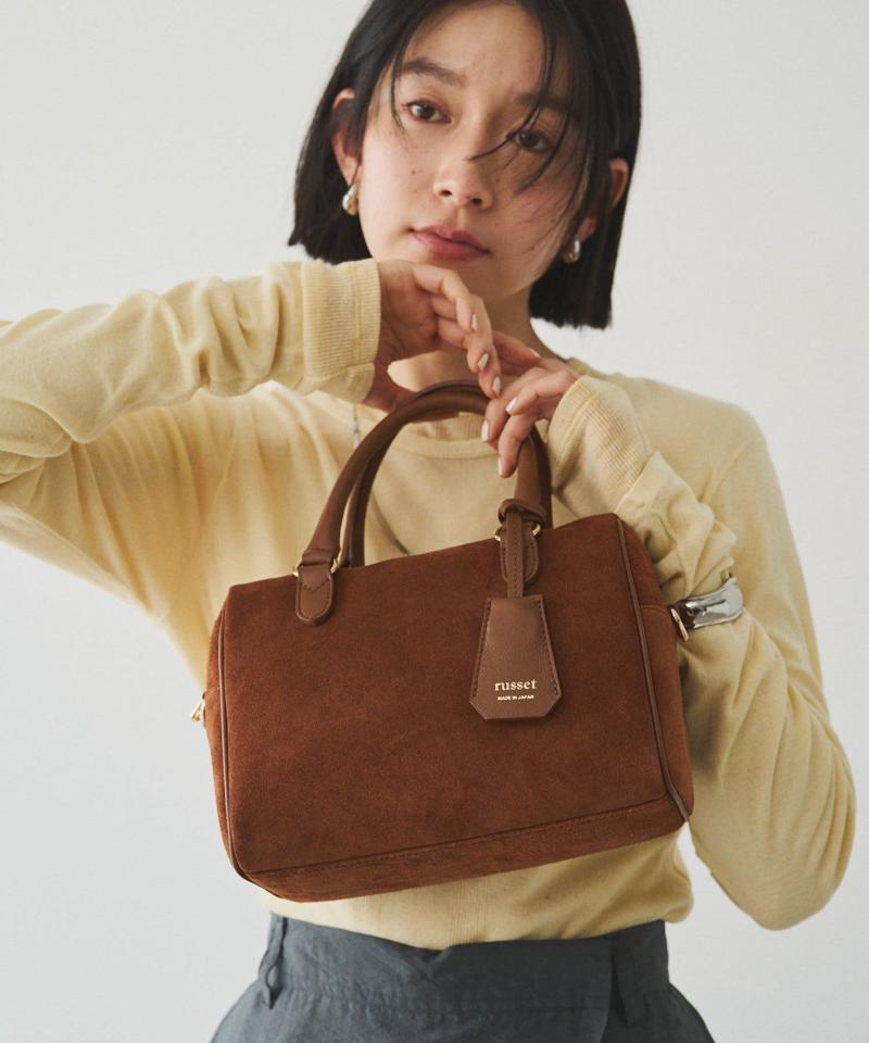 ［WEB限定カラーあり］スエード2WAYミニボストンバッグ