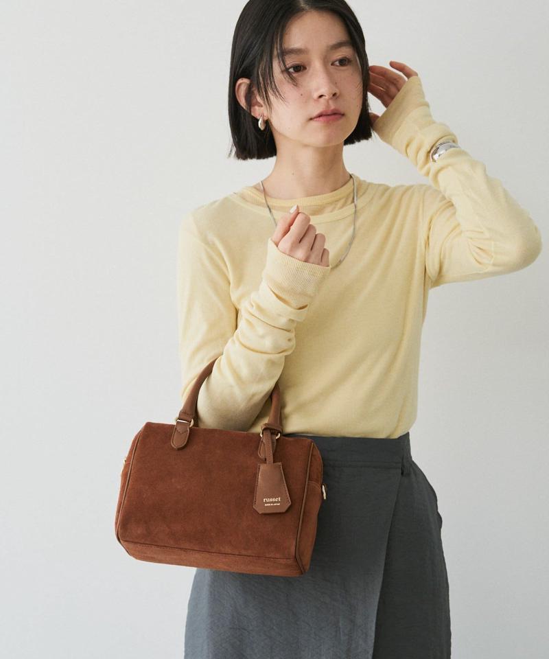 ［WEB限定カラーあり］スエード2WAYミニボストンバッグ