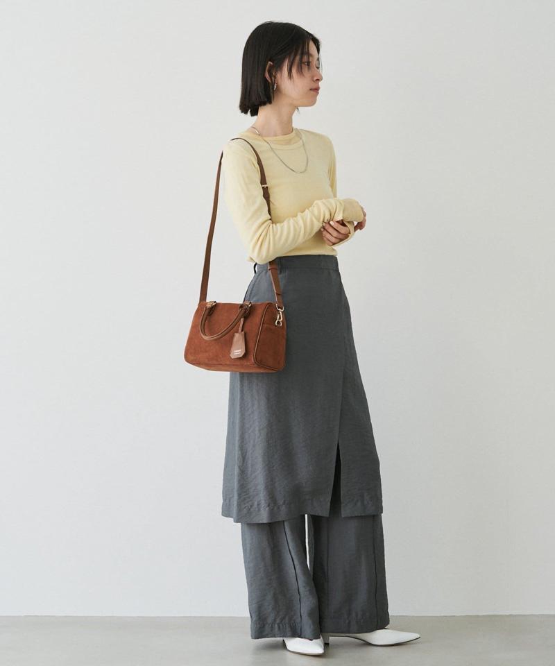 ［WEB限定カラーあり］スエード2WAYミニボストンバッグ